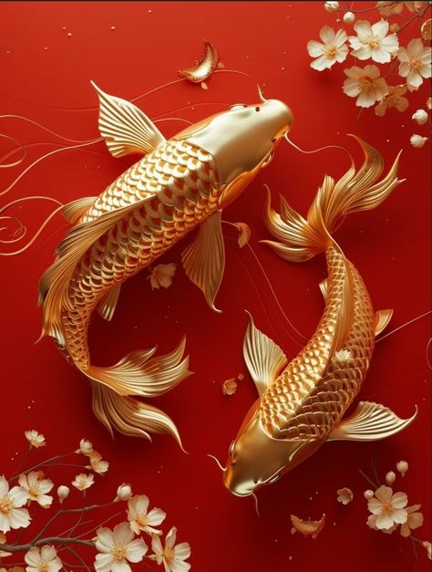 Good Luck Wallpaper, Money Consciousness, Luck Wallpaper, Culture Background, Gold Images, Lucky Fish, Crafts By Season, Money Wallpaper Iphone, Pearl Embroidery