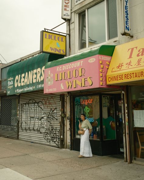 F.C. Liquor & Wines vintage sing in Rego Park, Queens, New York Rego Park, Rail Transport, Queens New York, Hotel Motel, White Car, Posters Framed, City Car, Gas Station, Image House