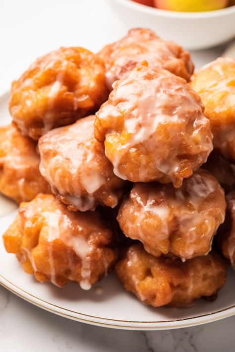 Apple Fritter Bites, Chicken Penne, Grandma Cooking, Apple Fritter, Creative Snacks, Apple Dumplings, Honeycrisp Apples, Apple Fritters, Homemade Apple