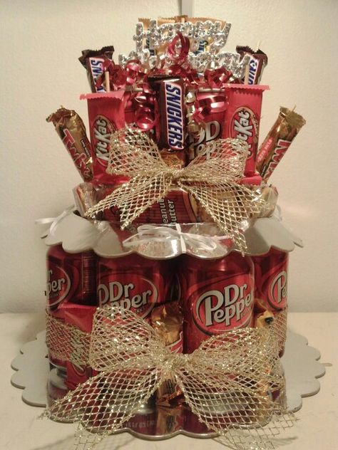 Dr Pepper Valentines Gift Ideas, Dr Pepper Gifts Ideas, Dr Pepper Birthday Gift Ideas, Dr Pepper Gift Ideas Diy, Dr Pepper Themed Cake, Dr Pepper Promposal, Dr Pepper Gift Basket, Dr Pepper Gifts, Dr Pepper Bouquet