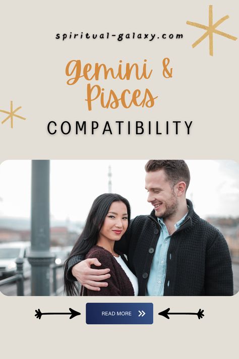 Gemini And Pisces Compatibility - Are you either a Gemini zodiac or a Pisces zodiac? Here's everything you need to know about each other's compatibility! Continue reading for a complete and detailed guide about Gemini and Pisces zodiac compatibility now! #zodiac #zodiaccompatibility #gemini #pisces #geminiandpisces Pieces And Gemini Compatibility, Gemini Man Pisces Woman, Pieces And Gemini, Pisces Gemini Compatibility, Pices Men, Pisces And Gemini, Pisces Woman Compatibility, Gemini Relationship, About Gemini