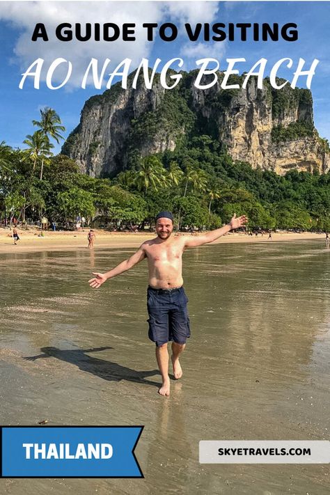 I'd always heard the famous spots in southern Thailand were overcrowded and overpriced. Thus, I was surprised at how much I fell in love with Ao Nang Beach. #AoNang #AoNangBeach #Krabi #Thailand #ThailandBeach #VisitThailand #VisitKrabi Ao Nang Beach, Amazing Beaches, Thailand Travel Tips, Thailand Travel Guide, Beach Destinations, Krabi Thailand, Ao Nang, Visit Thailand, Couple Travel