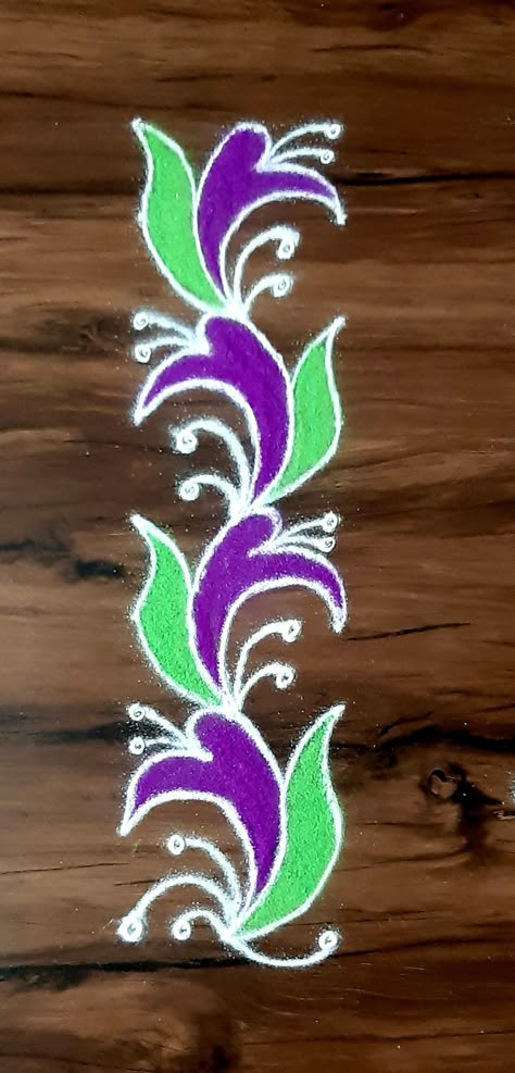 Mini Rangoli, Marghazhi Kolam, Tippudu Muggulu, Margali Kolam, Border Kolam, Free Hand Designs, Easy Rangoli Designs Videos, Border Rangoli, Very Easy Rangoli Designs