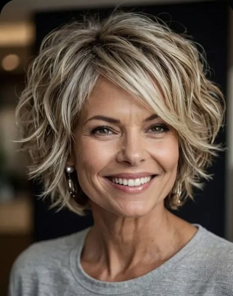 Medium Short Red Hair Styles, Your Wife Knows Hair, Cute Shorter Hairstyles, Hair Over 60 Haircuts, Women 50 Hairstyles, Short Haircuts For Thinning Hair Over 50, Short Flippy Hairstyles Shaggy Bob, Mid Length Hair Cuts With Bangs, Messy Bob Haircuts Choppy Layers