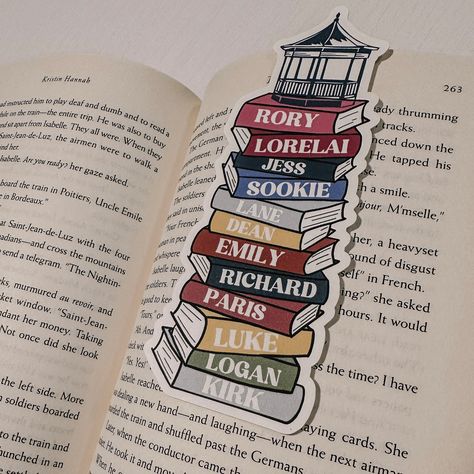 Gilmore Girls Bookmark (cutout style) Details Size: 2.16" x 5.73" Material: Heavyweight 80lb Matte Cardstock Blank on the back Bookmark Cutout, Gilmore Girls Stuff, Gilmore Girls Bookmark, Gilmore Girls Books, Gilmore Girls Party, Gilmore Girls Gifts, Fall Board, Wedding Guest Accessories, Faith Based Gifts