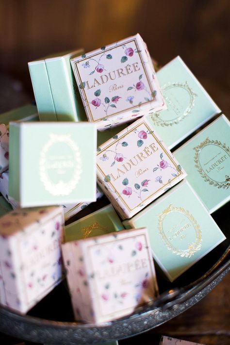 macaroon boxes wedding favors Wedding Favours Luxury, Brooklyn Winery, Cookie Wedding Favors, Laduree Paris, Creative Wedding Favors, Parisian Wedding, Winter Wedding Favors, Inexpensive Wedding Favors, Gift Favors