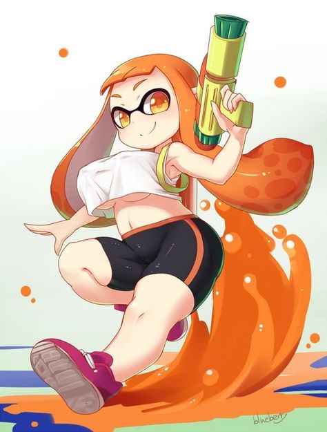 Warframe Art, Nintendo Splatoon, Splatoon Comics, Comic Art Girls, Cute Art Styles, Fanarts Anime, Cute Pokemon, Cute Anime Pics, Drawing Base