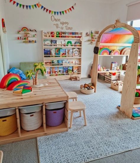 Playroom Montessori, Kids Playroom Ideas, Childcare Rooms, Daycare Rooms, Small Playroom, Daycare Decor, Daycare Design, Montessori Playroom, Montessori Room