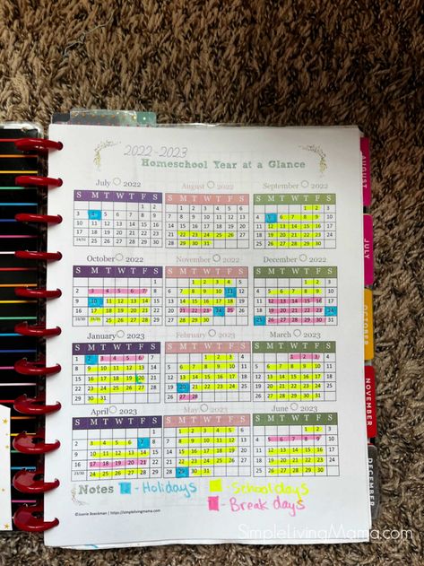 Homeschool Calendar Board, Charlotte Mason Planner, Homeschool Planning Printables, Homeschool Schedule Printable, Preschool Planner, Homeschool Calendar, Plan Your Year, Homeschool Hacks, Homeschool Preschool Curriculum