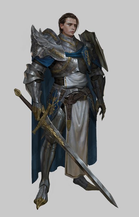 Stylized Character Design, Fantasy Knight, Medieval Knight Armor, Character Design Art, Stylized Character, Knight Costume, Knight Art, Knight Armor, Dungeons And Dragons Characters