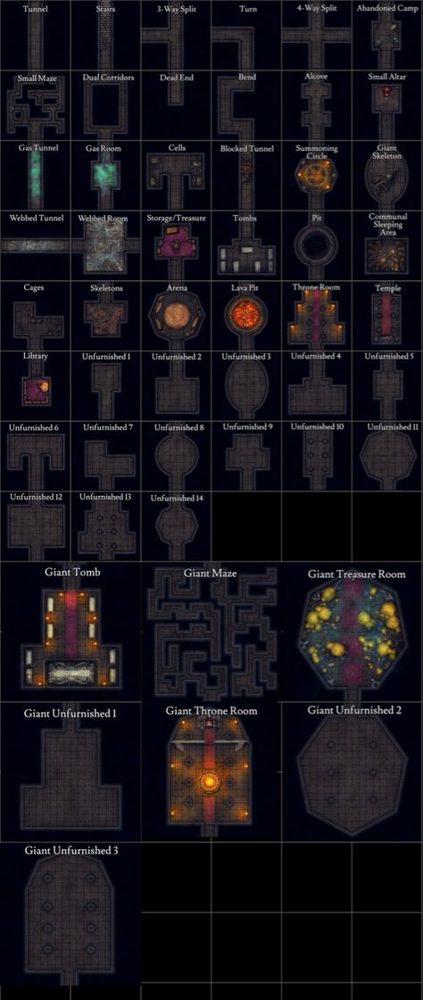 A set of modular dungeon tiles to build one’s own dungeon with. Modular Dungeon Tiles, Modular Dungeon, Map Building, Plane Games, Map Ideas, Dungeon Tiles, Dnd Items, Virtual Tabletop, Map Maker