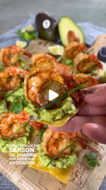 Mini Tostadas, Shrimp Tostadas, Quick Apps, Chipotle Powder, Chipotle Shrimp, Tortilla Chip, Juicy Shrimp, Party Food Buffet, Seafood Appetizers