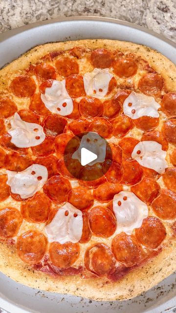 Kristie on Instagram: "Have a little fun this Halloween by making this boo-tiful pizza! 👻 this is so easy to do but your family will love it! You can make this with homemade pizza, frozen pizza or even a delivered pizza! 
I used provolone cheese slices and a ghost cookie cutter to make my ghosts. I used a straw to poke out the eyes and simply laid it over an already cooked, warm pizza to melt. (You could also stick it in the oven for a minute if your pizza isn’t hot enough to melt the cheese). 
✨don’t forget to follow me @thehomeyhousewifekristie for more fun holiday and motherhood content! ✨

Get inspired with Ghosts and Ghouls from these spooktacular creators!
@ambsryan_ 
@sydni.edwards
@keriannbritt 
@haleyholub 
@jessikira 
@panda.and.fox.playtime 
@leahmaemakes 
@honeyhive_earlyyears Boo Tiful, Ghost Cookies, Holidays Recipes, Ghost And Ghouls, Frozen Pizza, Family Board, Provolone Cheese, Family Diy, Provolone