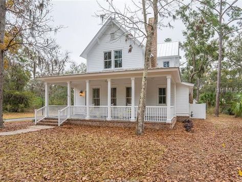 Sugarberry Cottage, Bluffton Sc, Wood Floors Wide Plank, Southern House Plans, White Farmhouse, Farmhouse Exterior, Farmhouse Style House, Wide Plank, House Room