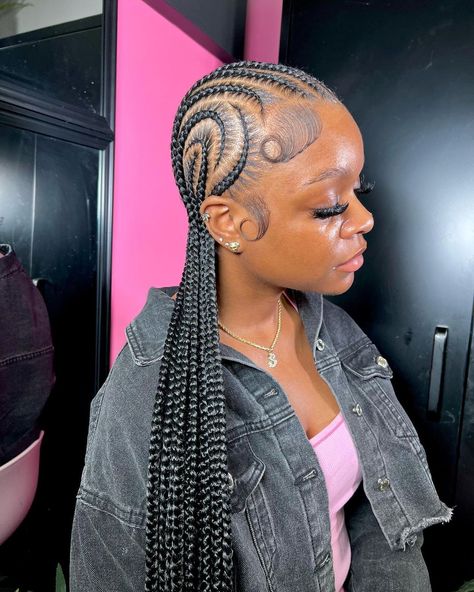 Cornrows Braids For Black Women, Quick Braids, Braided Hairstyles For Black Women Cornrows, Feed In Braids Hairstyles, Braided Cornrow Hairstyles, Box Braids Hairstyles For Black Women, Cute Braided Hairstyles, Braided Hairstyles For Teens, Quick Braided Hairstyles