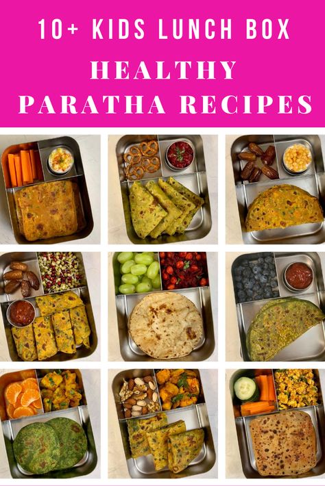 These 40+ Indian Healthy kids School Lunch box Recipes that your kids will actually love! These recipes are filled with wholesome ingredients, packed with nutrients and will keep your kids satisfied all afternoon. Lunch For Diet Healthy Meals, Indian Food Lunch Box Ideas, Healthy Indian Tiffin Recipes, Easy Healthy Tiffin Recipes, Indian School Lunch Box Ideas, Healthy Recipe For Kids, Vegetarian Tiffin Recipes, School Lunch Ideas Indian, Lunch Box Healthy Ideas