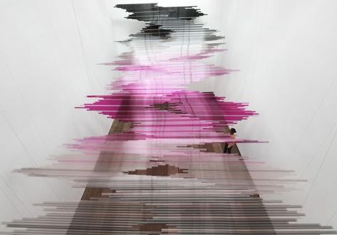 Teresita Fernández - Artists - Lehmann Maupin Exhibition Painting, Gallery Exhibition, 3d Studio, Glitch Art, Art Installation, Sculpture Installation, Land Art, Art Furniture, Public Art