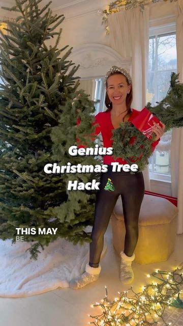 Making Christmas Tree Look Fuller, How To Make Tree Look Fuller, How To Fill Gaps In Christmas Tree, How To Fill In Christmas Tree Gaps, Make Christmas Tree Look Fuller, How To Fill In A Sparse Christmas Tree, Fuller Christmas Tree, Holiday Window Decorating Ideas, How To Make A Christmas Tree Look Fuller