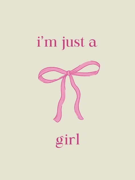 Girly Posters Wall Art, I Am Just A Girl Aesthetic, Wall Posters Aesthetic Pink, Coquette Posters For Room, Ribbons Aesthetic, Girly Posters, Girly Poster, Im Just A Girl, Printable Wall Collage