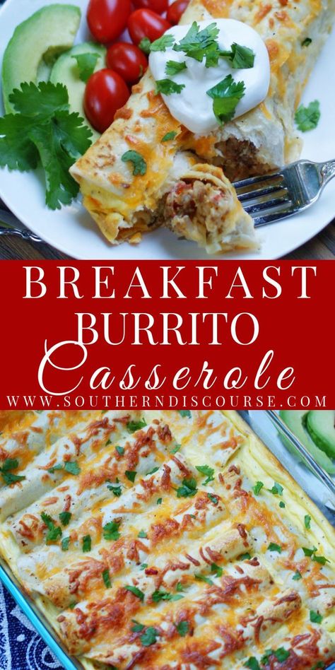 Breakfast Burrito Casserole, Hashbrown Potatoes, Make Ahead Breakfast Burritos, Burrito Casserole, Potatoes And Cheese, Make Ahead Breakfast Casserole, Breakfast Recipies, Overnight Breakfast Casserole, Breakfast Burritos Recipe