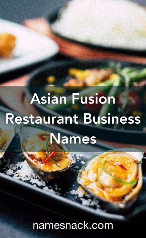 Sushi Restaurant Name Ideas, Best Cafe Names Restaurant, Chinese Restaurant Names Ideas, Asian Fusion Restaurant Design, Restaurant Names Ideas Indian, Asian Restaurant Logo, Asian Fusion Restaurant, Restaurant Names Ideas Creative, Fusion Food Ideas