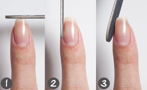 How To File Your Nails Properly File Nails, Curved Nails, Nagel Tips, Nail Blue, Almond Shape, Nail Files, Short Hairstyle, Healthy Nails, Cool Nail Designs