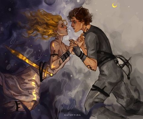 🦋 valentina 🦋 on Instagram: “🌙 Emma and Julian 🌙 . Although I adore the ocean, The Dark Artifices's descriptiond about sea monsters and everything that we don't know…” Emma And Julian, Clary Y Jace, Julian Blackthorn, Emma Carstairs, Lady Midnight, Lord Of Shadows, Clary And Jace, Fantasy Literature, Dark Artifices