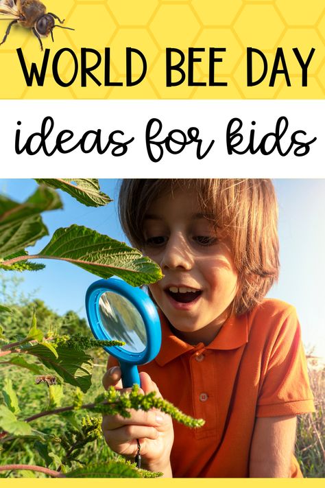 Bees Activities For Kids, World Bee Day Activities For Kids, Bee Projects For Kids, Bee Day Activities, Bee Themed Activities, Bee Activities For Kids, Bees Activities, Joey Scouts, Pollination Activity