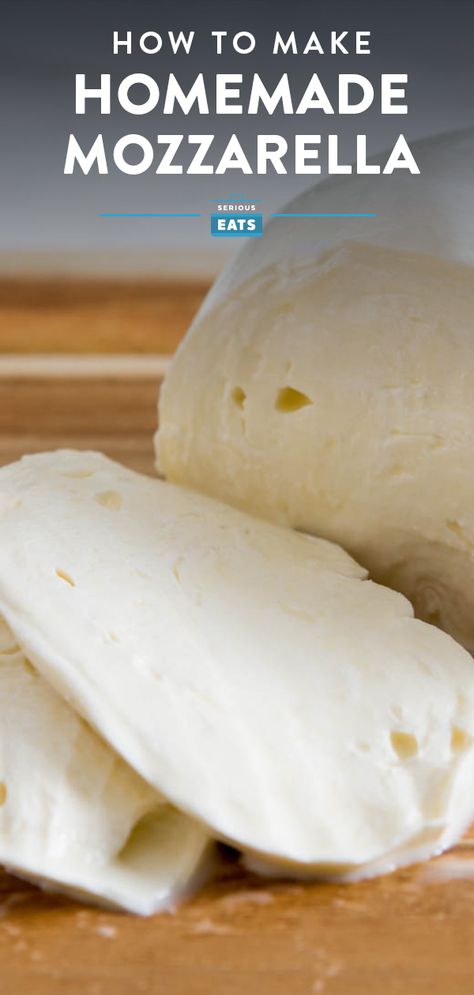 Make Fresh Mozzarella, Homemade Mozzarella, Farm Fresh Milk, Dairy Desserts, Cheese Making, Yogurt Bowl, Everyday Meals, Serious Eats, Fresh Mozzarella