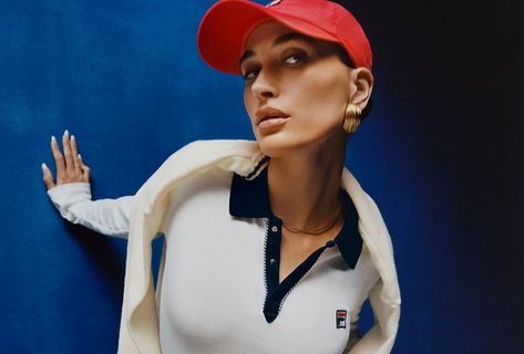 Hailey Bieber Rocks FILA Anniversary Line in New Ad Fila Outfit, Classic Life, Hailey Bieber Outfits, Hailey Rhode, Zara Knitwear, Hailey Bieber Style, Hailey Baldwin Style, Autumn Knitwear, Sporty Looks