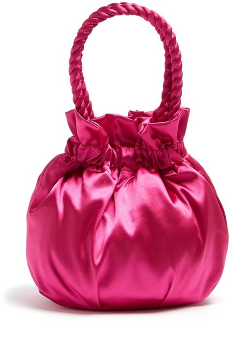 #affiliatead -- STAUD Grace satin clutch bag -- #chic only #glamour always Pink Purses, Satin Purses, Satin Clutch, Silk Bag, Pink Clutch, Potli Bags, Woven Handbags, Satin Bags, Pink Handbags