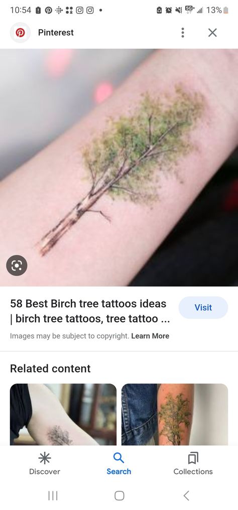 Simple Birch Tree Tattoo, Silver Birch Tattoo, Aspen Branch Tattoo, Aspen Tree Tattoo Simple, Birch Tree Tattoo, Aspen Tree Branch Tattoo, Birch Tree Leaf Tattoo, Aspen Trees Tattoo, Tree Tattoo Color