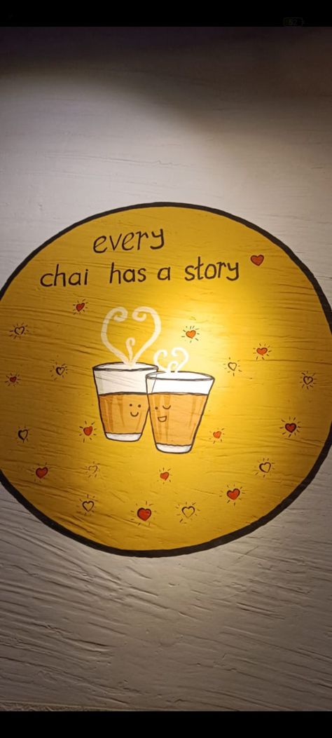 Chai Shop Interior, Chai Cafe Interior, Chai Shop Design, Tea Shop Aesthetic, Chand Rat, Chai Aesthetic, Chai Shop, Canva Hacks, Chai Quotes