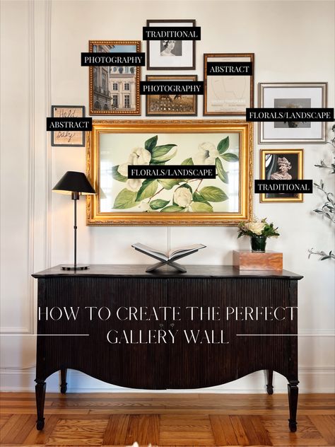 How to Create the Perfect Gallery Wall • The Page Edit Page Edit, Tv Gallery Wall, Office Gallery Wall, Vintage Home Office, Gallery Wall Layout, Perfect Gallery Wall, Gallery Wall Inspiration, Gallery Wall Living Room, Gallery Wall Frames