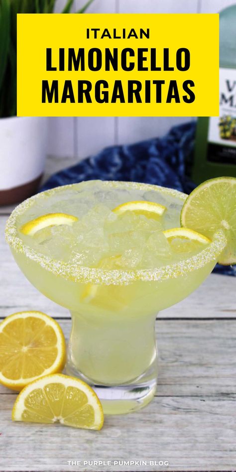 Sip into the flavors of Italy with our Italian Margarita Recipe! Infused with Limoncello, it's a refreshing cocktail perfect for a relaxing afternoon. Click for the recipe! #CocktailRecipe #ItalianMargarita Essen, Margaritas, Limoncello Margarita Recipe, Cocktails With Lemoncello, Limoncello Drinks Recipes, Limoncello Sangria Recipe, Lemonchello Drinks Cocktails, Lemoncello Recipes Drinks, Lemonchello Drinks