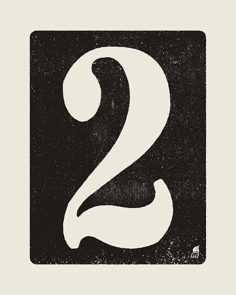 2 Calligraphy Number, 1 Calligraphy Number, Number 2 Tattoo Ideas, 2 Font Number, Number Fonts Vintage, 2024 Number Design, 2 Tattoo Number, Number 2 Font, Number 2 Tattoo