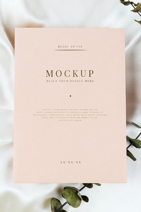 Pink blank invitation card mockup | premium image by rawpixel.com / Teddy Rawpixel Blank Invitation Card, Blank Wedding Invitations, Blank Invitation, Trending Images, Images Design, Invitation Mockup, Paper Mockup, Cake Logo, Stationery Mockup