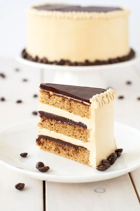 French Opera Cake, Snickerdoodle Cake, Opera Cake, French Classic, Carrot Cake Recipe, A Piece Of Cake, Piece Of Cake, Cake Flavors, Celebration Cakes