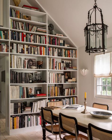 ASHE LEANDRO on Instagram: “Home of Reinaldo Leandro @ashe_leandro and @mrmcgrath photo by @shadedeggesphotography” Bookshelves In Dining Room, Ashe Leandro, Cane Chairs, Disc Interiors, Moroccan Room, Upholstered Walls, Floor Plan Layout, Gorgeous Interiors, Design Career