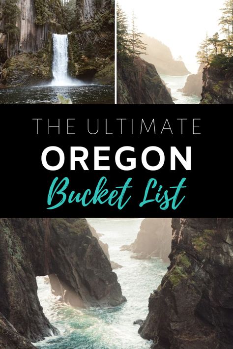 Oregon Bucket List: 34 Incredible places you must see at least once in your lifetime.   #oregon #bestplaces #destinations #usa #roadtrip Oregon Bucket List, Oregon Coast Roadtrip, Portland Oregon Travel, Things To Do In Oregon, Unique Landscapes, Hillsboro Oregon, Visit Oregon, Pacific Northwest Travel, Oregon Hikes