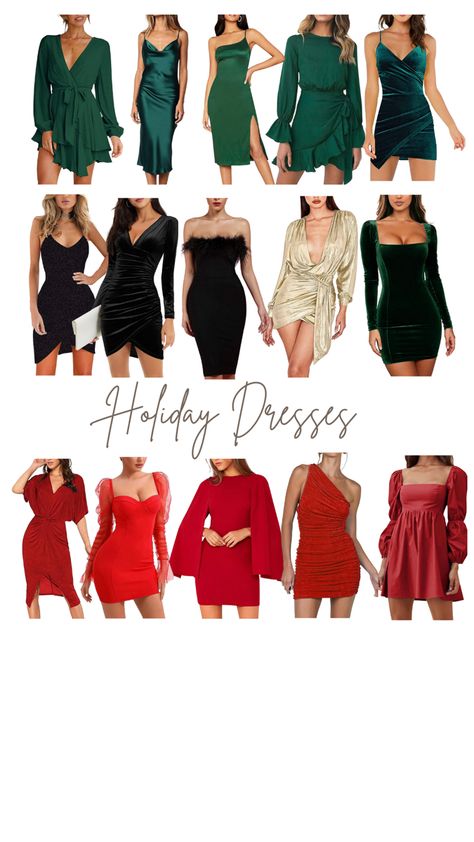 Holiday Dresses!! It’s time for all of the Holiday parties and here are some of my favorite dresses from Amazon! ❤️ Holiday Outfits Amazon, Amazon Holiday Dress, Amazon Christmas Outfits Women, Amazon Holiday Outfit, Christmas Cocktail Party Outfit, Christmas Eve Dress, Christmas Dress Ideas, Casual Christmas Dresses, Christmas Cocktail Dresses