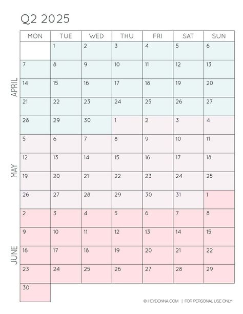 2025 3-Month Quarterly Calendar Printables – FREE 3 Month Calendar, Quarterly Calendar, Printable Calendar Pages, Duck Cake, Free Vintage Printables, Monthly Calendars, Monthly Plan, 2025 Calendar, Printables Free