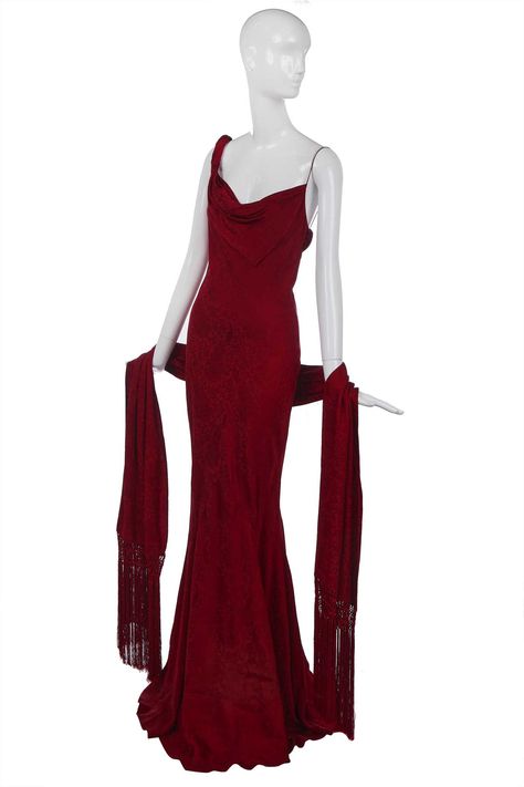 Red Bias Cut Dress For Formal Occasions, Red Bias Cut Wedding Dress, Red Bias-cut Wedding Dress, Galliano Dress, Luxury Red Bias-cut Dress, John Galliano Slip Dress, 90s Early 2000s Fashion, Red Silk Dress, Bias Cut Dress