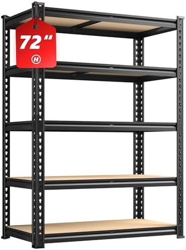 Amazon.com: Keep shopping for Shelves For Garage, Heavy Duty Garage Shelving, Heavy Duty Storage Shelves, Storage Warehouse, Garage Shelving Units, Garage Shelves, Heavy Duty Shelving, Pantry Closet, Garage Shelf