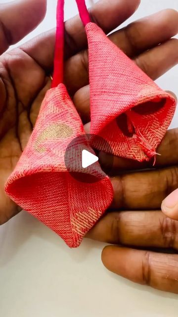 Couture, Tassel Design For Blouse, How To Make Tassels Tutorials, Latkan Tassels Blouses, Latkan Making, Latkan Designs, Red Blouse Design, Tassel Making, Fabric Tassels