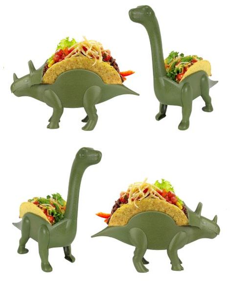 Something fun for meal time !!!  We all need something to hold our food.  Why not let dinosaurs carry the load?  Let us know what your dinosaur will carry ! Food Gadgets, Dinosaur Stuff, Dinosaur Food, Taco Holder, Taco Holders, Dino Birthday, Heart Crafts, Dinosaur Party, Cute Dinosaur