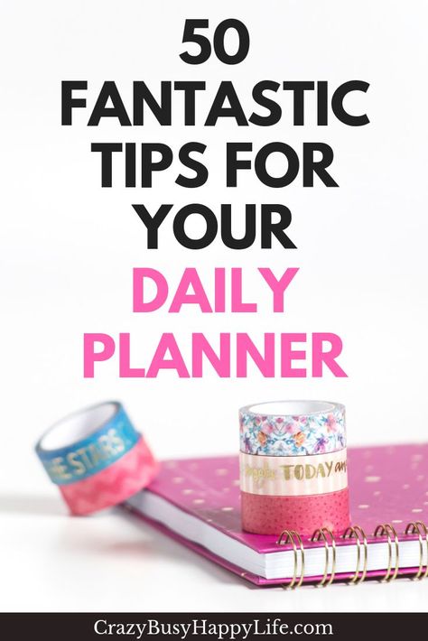 Fifty ways to maximize your personal planner so that you can GET STUFF DONE! Daily planner tips for everyone. #planner #planners #dailyplanner #organize #erincondren #happyplanner #a5 #mambi #goals #planning #productive #productivity Daily Planners Ideas, How To Set Up A Planner, How To Use Your Planner, How To Use A Planner For Beginners, How To Make Your Planner Look Cute, Daily Planner Ideas, Best Planners For Moms, Goals Planning, Diy Planners