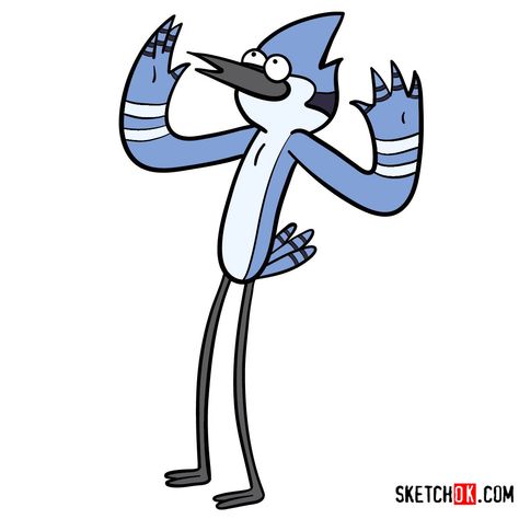 How to draw Mordecai | Regular Show Regular Show Logo, Regular Show Drawings, Margaret Regular Show, Regular Show Characters, Mordecai Regular Show, Regular Show Mordecai, The Regular Show, Draw Cartoon Characters, Paw Patrol Decorations