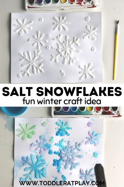 Ice And Snow Crafts For Preschool, Snow Crafts Kindergarten, Snowday Crafts For Kids, Snow Day Toddler Crafts, Toddler Art For January, Snow Art For Preschoolers, Snow And Winter Activities, January Church Crafts For Kids, Snow Flake Activities For Preschoolers