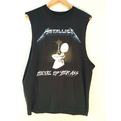 Metallica Tank Top, Metallica Shirts, Muscle Tank Outfit, Metal Tank Top, Heavy Metal Shirt, Band Tank Tops, Metallica Shirt, Metal Shirts, Tank Outfit